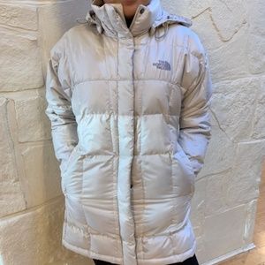 White North Face Winter Jacket Parka Size Small